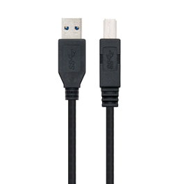 Nanocable Cable USB 3.2 Gen 1 de 2m USB A a USB B Negro